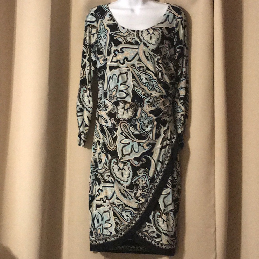 INC Tribal Sunrise Tulip Dress
